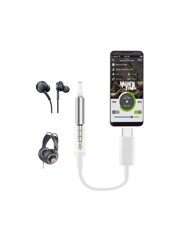 Type-C to 3.5mm Headphone Jack Adapter – Supports Music, Charging, Calls & In-Line Control – Hi-Fi Lossless Audio – Plug & Play – Compatible with Type-C Phones, Tablets, and Devices - Image 4