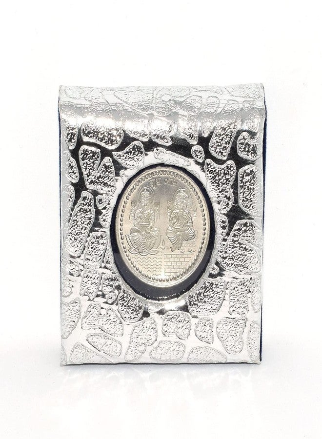 RELBEES German Silver Coins(Pack of 2) 10 Grams Diwali Items for Diwali gifts/Corporate/Dhanteras/Anniversary/Birthday with Velvet ift Box (Pack of 2) - Image 1