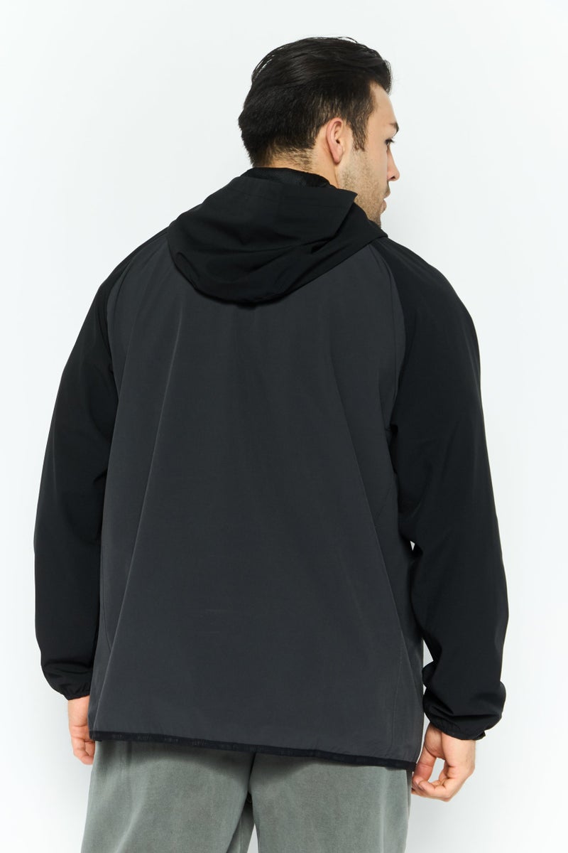 Hurley Men Sportswear Fit Long Sleeve Outdoor Jacket, Grey - Image 2