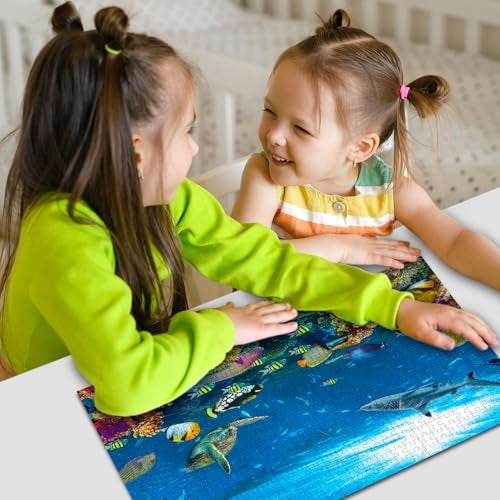 BRIJBASI Ocean World Jigsaw Puzzle – 500 Piece Puzzle | Underwater & Marine Life Brain Game | Educational Gift for Puzzle Lovers and Sea Enthusiasts - Image 4
