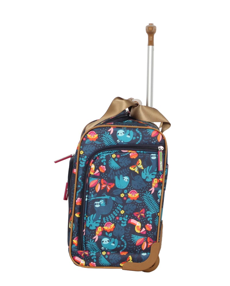 Lily Bloom Designer 15 Inch Carry On - Weekender Overnight Business Travel Luggage - Lightweight 2- Rolling Wheels Suitcase - Under Seat Rolling Bag for Women (Sloth to Me) - Image 3