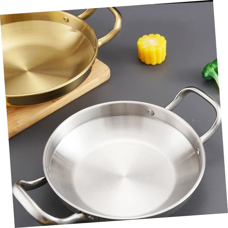 Stainless Steel Hot Pot With Double Handles For Ramen Stews Easy Clean Kitchenware - Image 3