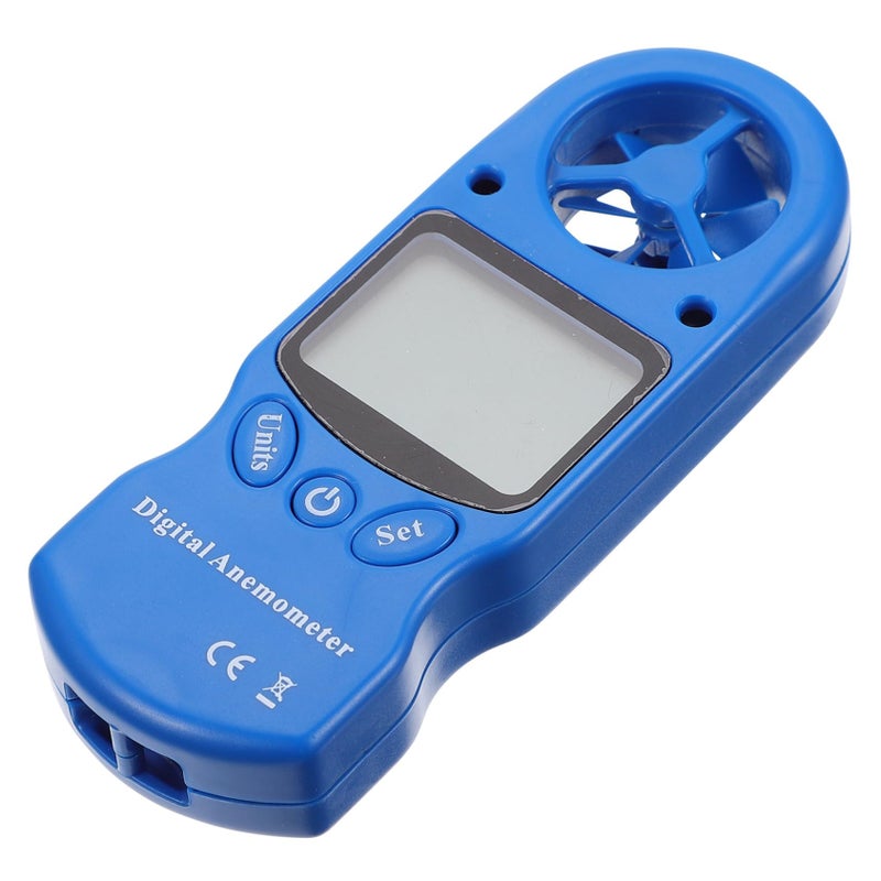 Blue Vane Anemometer Wind Speed Meter with Hygrothermograph for Environmental Monitoring 11 5X4 3X2CM - Image 2