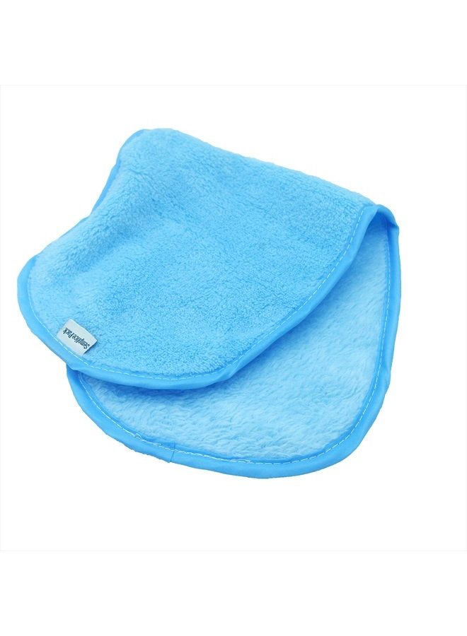 Estfin 4 Pack Reusable Flannel Microfiber Makeup Remover Eraser Washcloths Face Facial Erase Cleansing Clean Cloth Towel, Chemical Free, Remove Makeup Instantly with Just Water Suitable for All Skin Types - Image 3