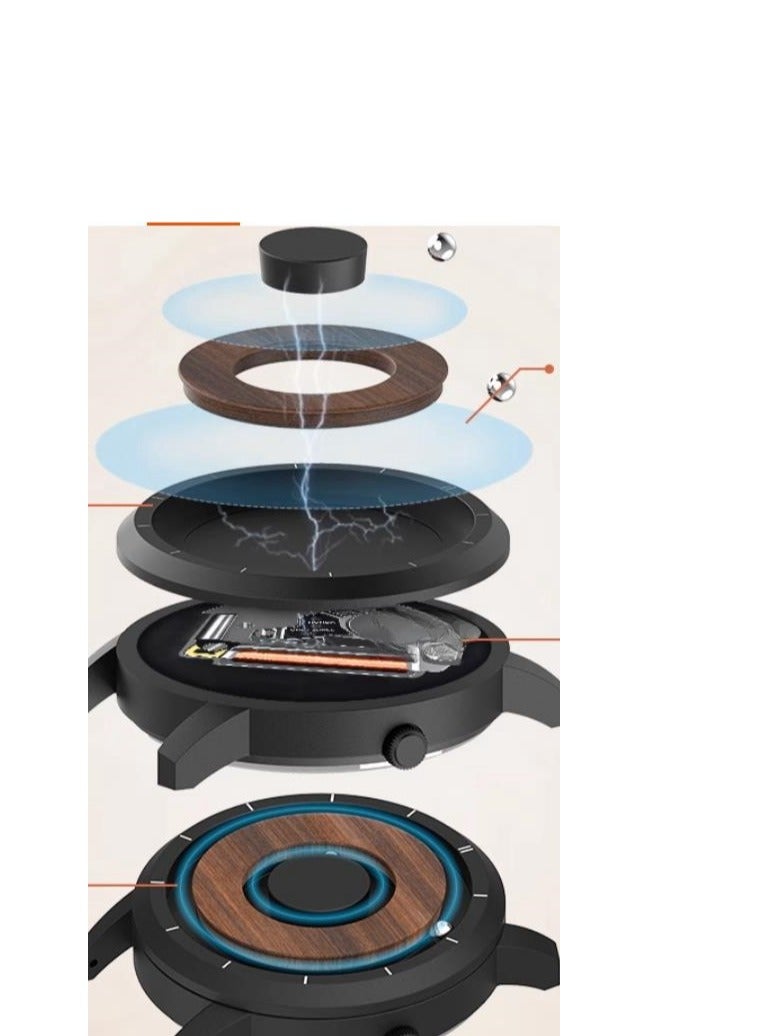EUTOUR Magnetic Bead Without Pointer Concept Watch, Personalized And Creative Quartz Watch - Image 2
