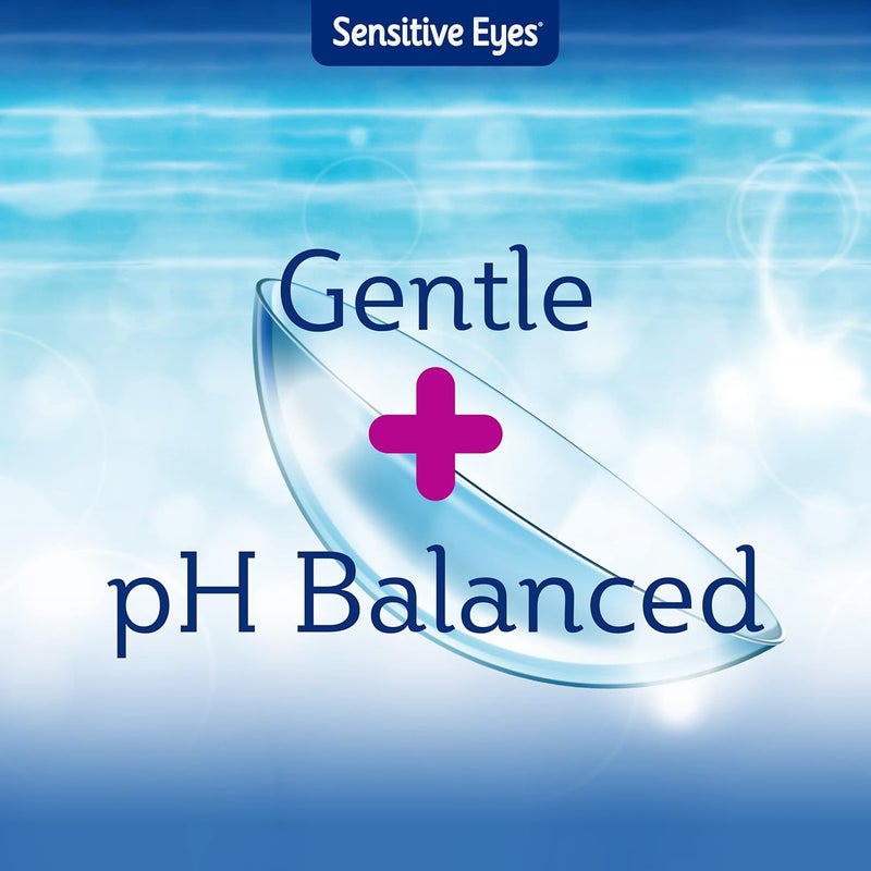 Bausch + Lomb باوش + لومب محلول ملحي للعيون الحساسة، 12 أونصة سائلة لكل منها (عبوة مزدوجة) - Image 2