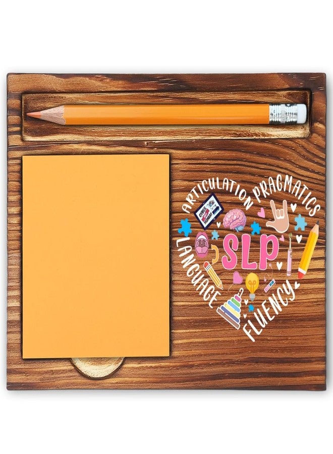 MFOMFO Speech Language Pathologist Thank You Gifts for Women, Speech Language Pathologist Gifts Office Home Self-Stick Note Pad Holders-LBB28 - Image 1