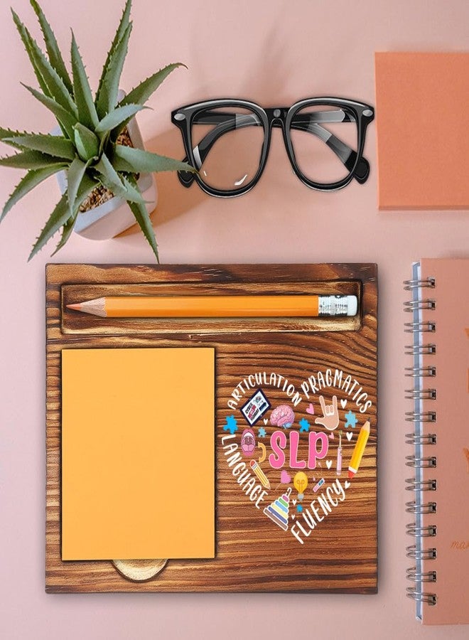 MFOMFO Speech Language Pathologist Thank You Gifts for Women, Speech Language Pathologist Gifts Office Home Self-Stick Note Pad Holders-LBB28 - Image 2