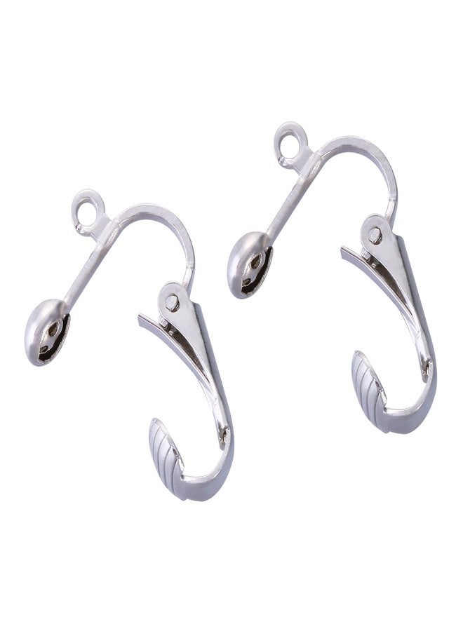 Bememo 36 Pack Clip-on Earring Converter with Easy Open Loop for DIY Earring and Turn Any Studs or Pierced into Clip on (Silver) - Image 3