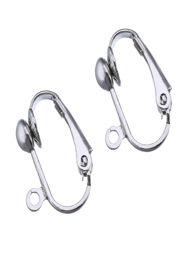 Bememo 36 Pack Clip-on Earring Converter with Easy Open Loop for DIY Earring and Turn Any Studs or Pierced into Clip on (Silver) - Image 1