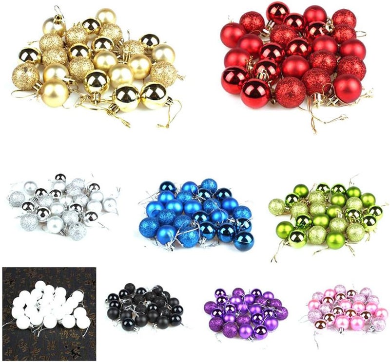 klarako Christmas Balls Ornaments - 24Pcs Christmas Tree Ornaments, Shatterproof Shiny and Polshed Glossy Christmas Tree Hanging Ball for Holiday Wedding Party Wreath Decorations (Silver) - Image 5
