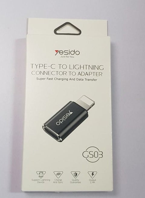 Adapter from Type-C to iPhone for charging and data transfer