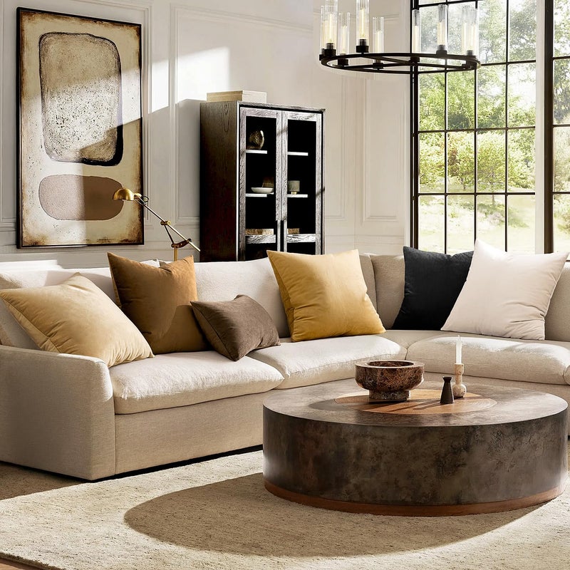 ميولي حزمة Miuleee من 2 مخملية ناعمة صلبة مزخرفة وسادة ترميت أغطية وسادة مجموعة وسادة مجموعة لأريكة غرفة نوم 18 × 18 بوصة 45 × 45 سم - Image 2