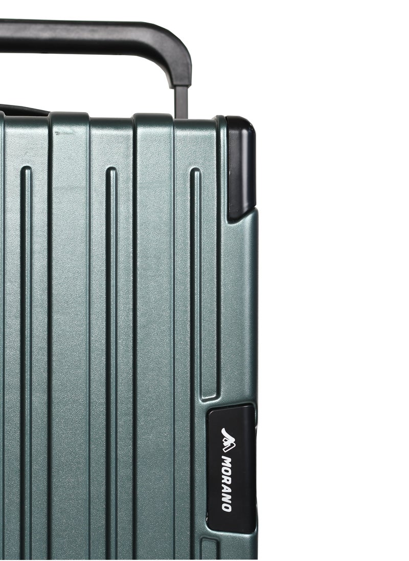 Lightweight modern Morano travel bag made of hard ABS material Green Size: 37 cm*22 cm*48 cm