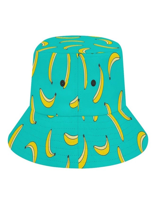 Lcokin Cute Banana Print Bucket Hat for Women Men, Outdoor Foldable UV Protection Fisherman Sun Hat Full Print Beach Travel Summer Cap - Image 5