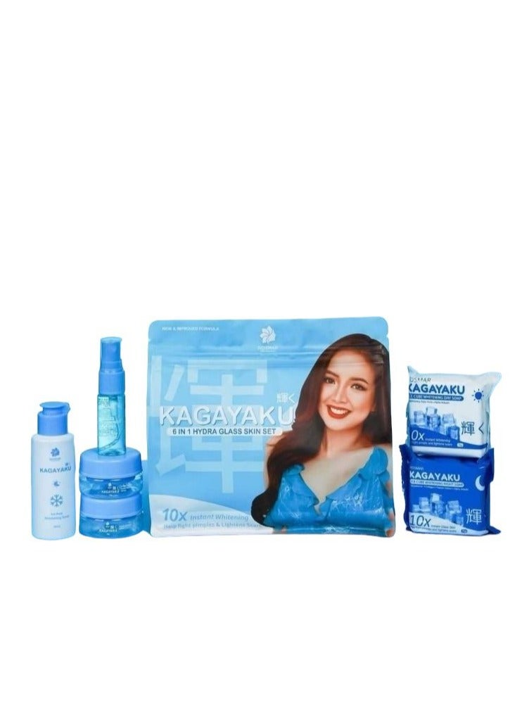 ROSMAR Kagayaku 6 in 1 hydra glass skin set