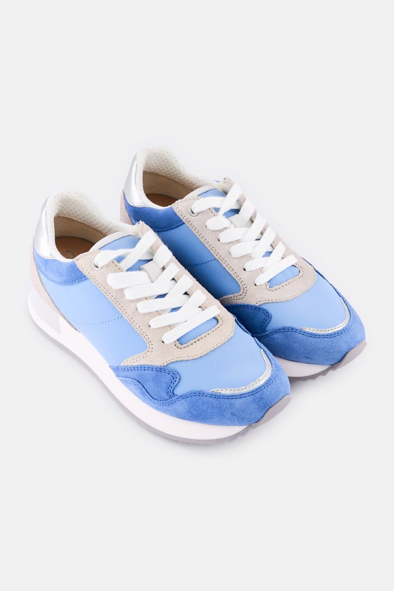 GEOX حذاء رياضي غير رسمي للنساء، مزين بالدانتيل، متعدد الألوان - Image 3