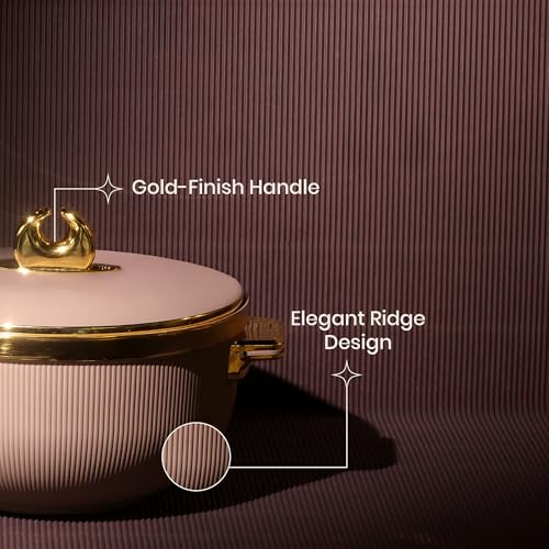 SELVEL Royal Linex Casserole Collection | Insulated Hot Cases | Stainless Steel Inner | BPA-Free | Brown & Lime Green | (Royal Linex Casserole – Brown, Set of 2 (600ml + 1200ml)) - Image 4