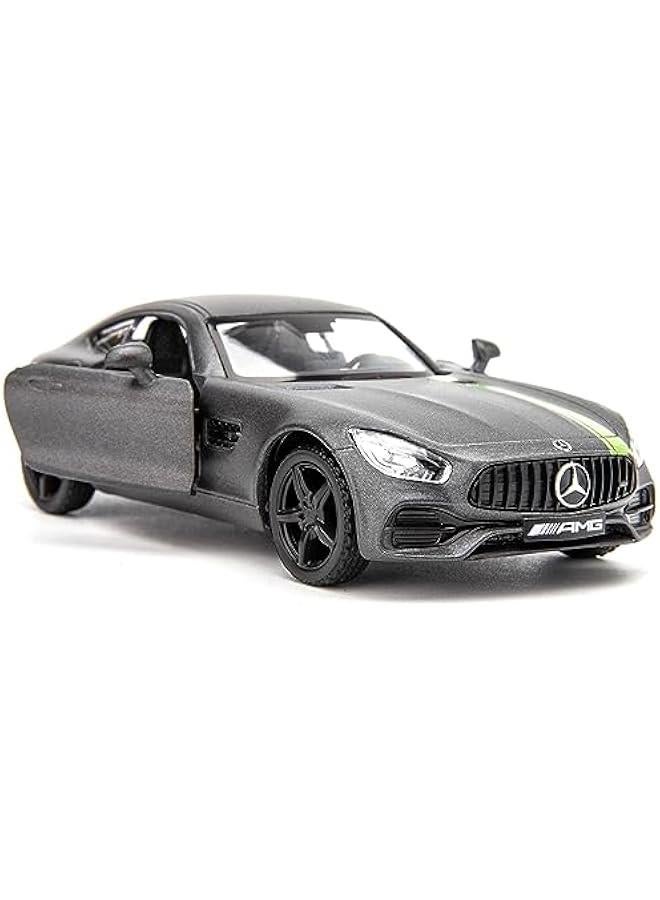 1/36 Scale Benz AMG GTR Car Model, Zinc Alloy Die-Cast Pull Back Vehicles Kid Toys for Boy Girl Gift (Gray)