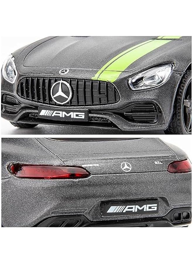 1/36 Scale Benz AMG GTR Car Model, Zinc Alloy Die-Cast Pull Back Vehicles Kid Toys for Boy Girl Gift (Gray)