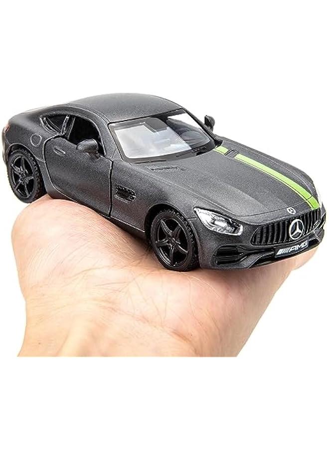 1/36 Scale Benz AMG GTR Car Model, Zinc Alloy Die-Cast Pull Back Vehicles Kid Toys for Boy Girl Gift (Gray)