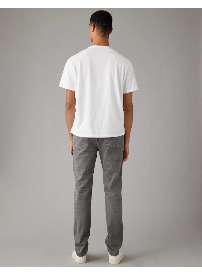 American Eagle Light Wash Slim Straight Jeans