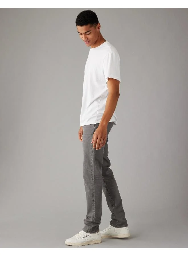 American Eagle Light Wash Slim Straight Jeans