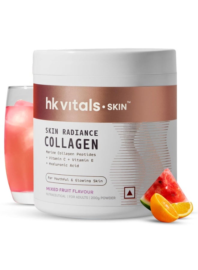 HK Vitals Skin Radiance Marine Collagen Supplement ,Mixed Fruit, 200g - Image 1