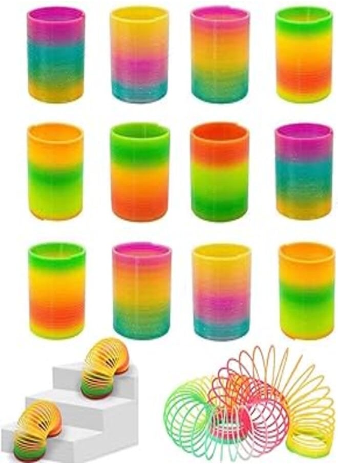 JIADA Showay colorful rainbow spring coil pack of 12, colorful, ntoy749 