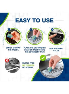 True Fresh Dishwasher Cleaner and Deodorizer Tablets 18-Pack of 20g Deep Cleaning - Heavy Duty Degreaser Dish Washer Clean Pods Formulated to Smelly Machines  - Image 5