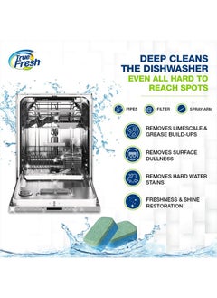 True Fresh Dishwasher Cleaner and Deodorizer Tablets 18-Pack of 20g Deep Cleaning - Heavy Duty Degreaser Dish Washer Clean Pods Formulated to Smelly Machines  - Image 2