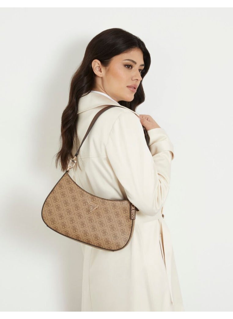 جس حقيبة كتف GUESS Noelle Saffiano - بني، أناقة في كل تفاصيلها - Image 5