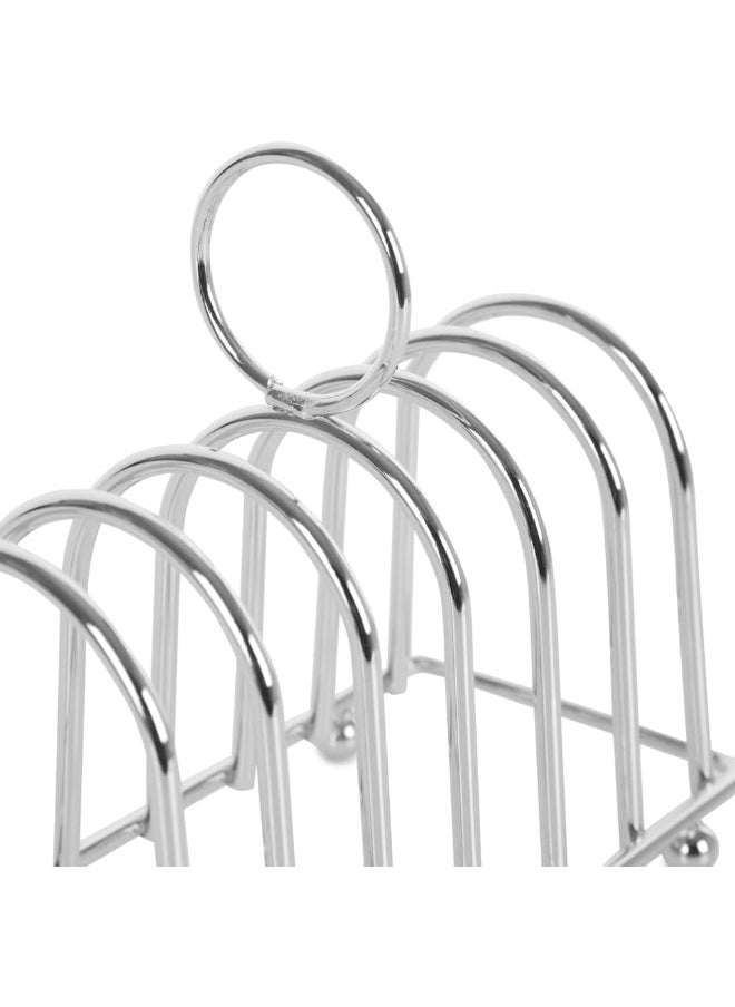 Stainless Steel Toast Rack 19cm Organiser, Chrome 6 Slice Bread Holder Stand - pzsku/Z490A1B43347FA2E1D271Z/45/_/1722071586/4b54efb3-2cda-4f5e-b515-27c75316c735