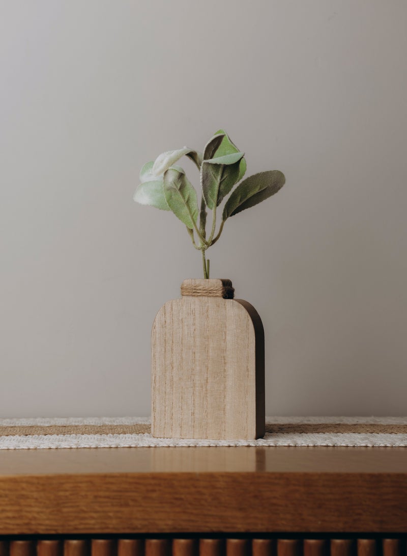 Words Co. Classic Arch Wooden Vase - Image 1