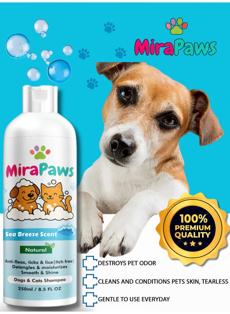 ميرابوس شامبو للحيوانات الأليفة - برائحة نسيم البحر 250 مل - Image 4