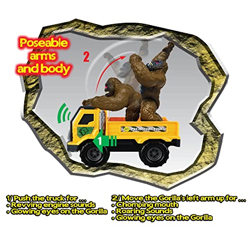redbox Light Sound Gorilla Transporter Childrens Play Truck Gorilla Figurine Ages 3 - Image 5