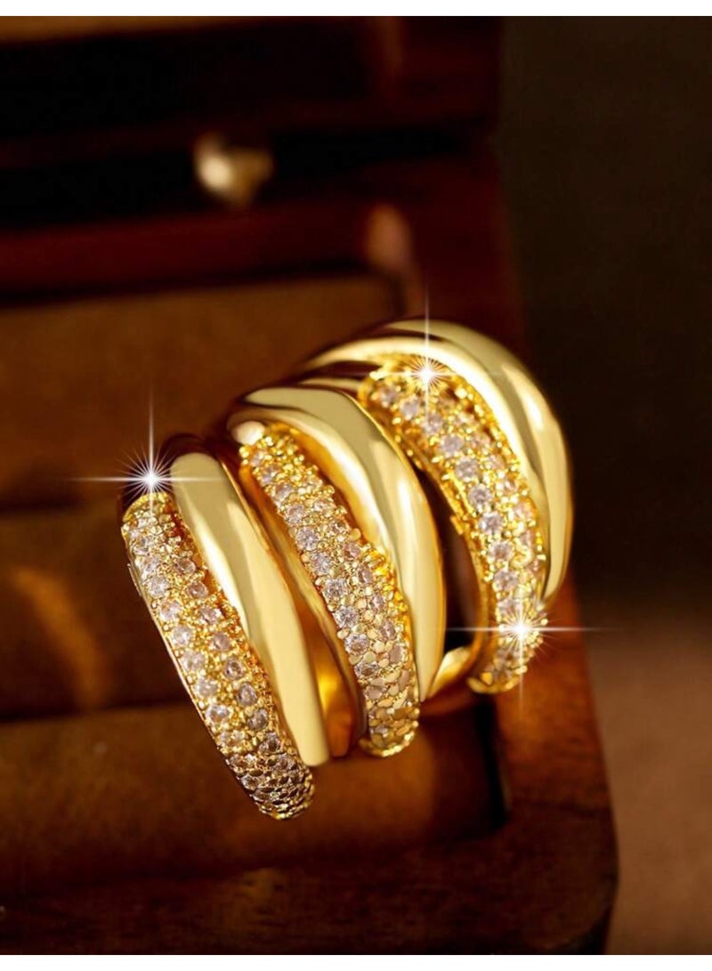 GOLDMAX 21k Gold Plated Ring For Women One Size - Image 2