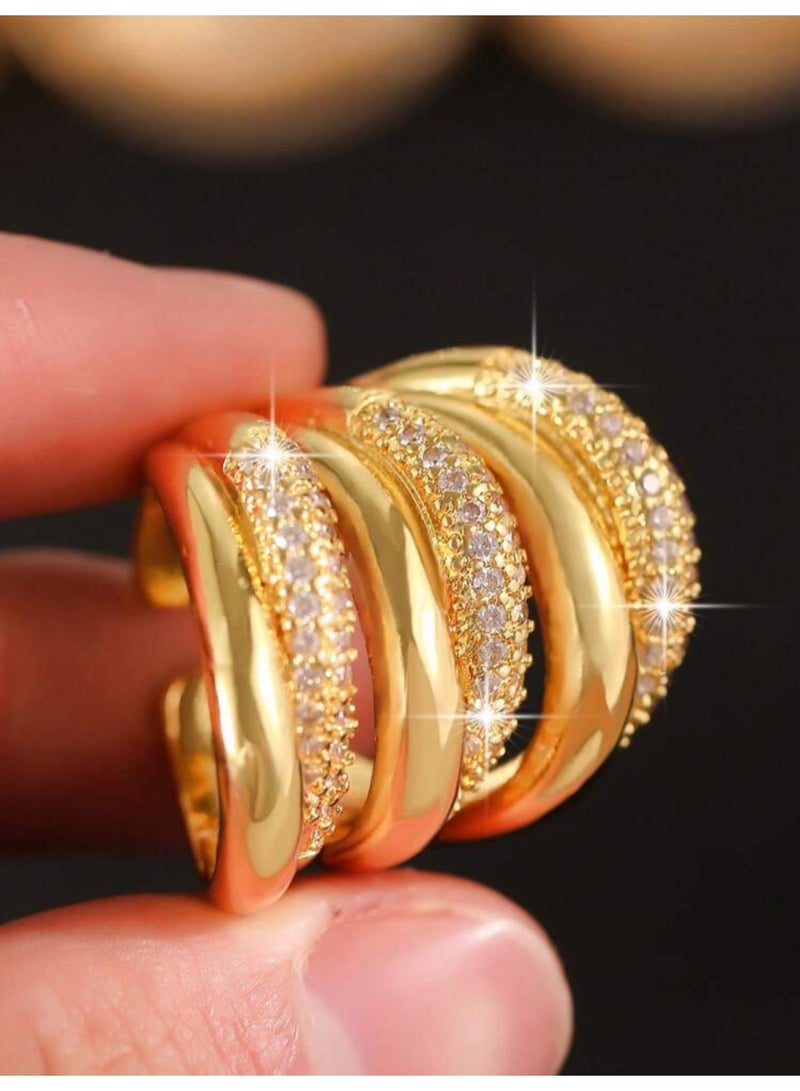 GOLDMAX 21k Gold Plated Ring For Women One Size - Image 3