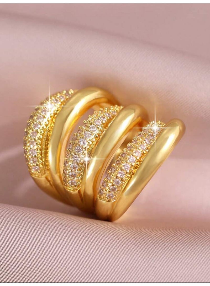 GOLDMAX 21k Gold Plated Ring For Women One Size - Image 4