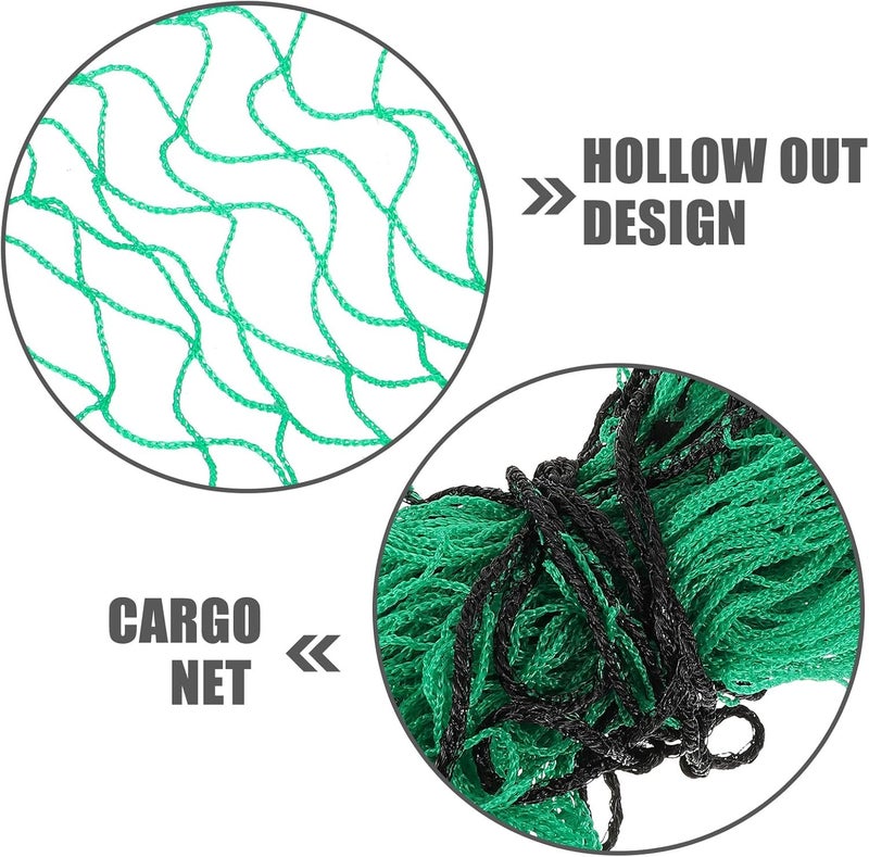 Heavy Duty 3x2m Polyethylene Truck Bed Cargo Net with Bungee Cords Trailer and Pickup Truck Cargo Securing Mesh for Outdoor Transport - Image 3