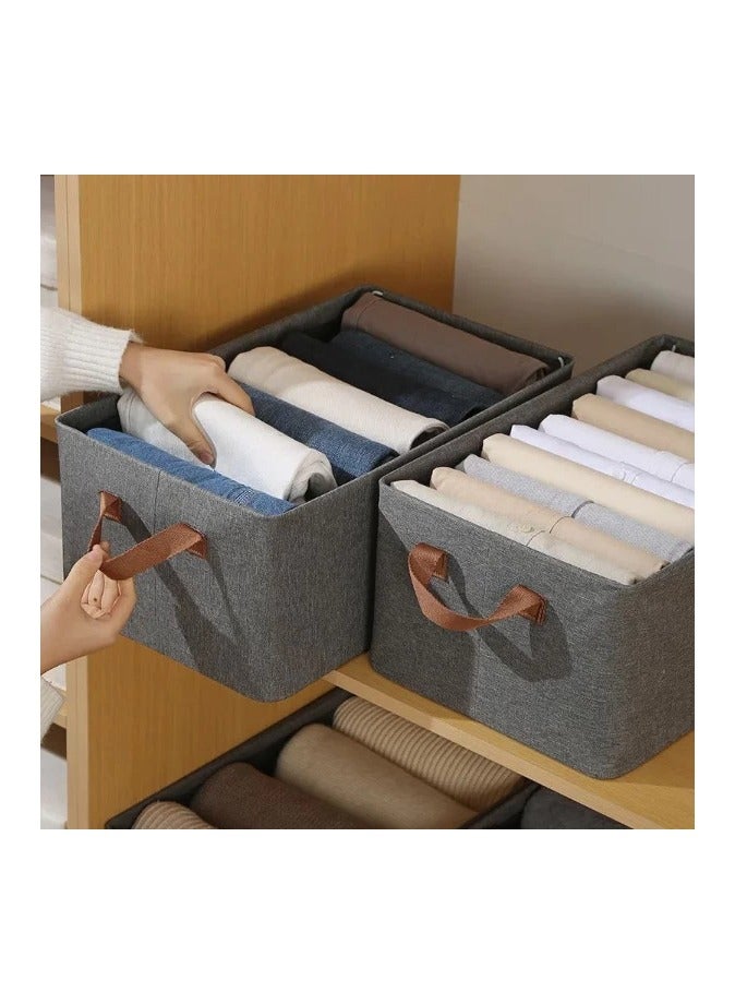 Clothes Storage Box, 50x30x25 cm - Grey - Image 1