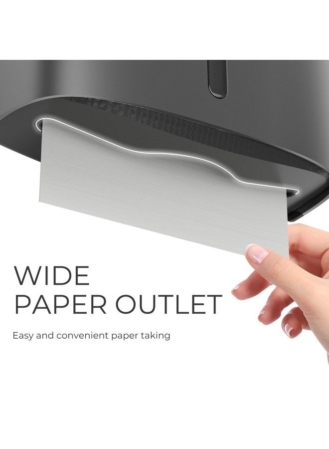 interhasa! Tissue Dispenser Multifold/Trifold/M Fold Toilet Paper Towel Holder ABS Wall Mount for Home Bathroom Kitchen, Toilet Paper Box Tissue Organizer, 6015 Silver - Image 5