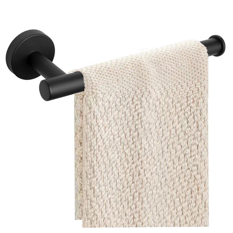 Sotuai Hand Towel Holder 9 Modern Design Towel Ring Thicken SUS 304 Stainless Steel Towel Holder for Bathroom Wall Contemporary Hand Towel Rack Matte Black - Image 2