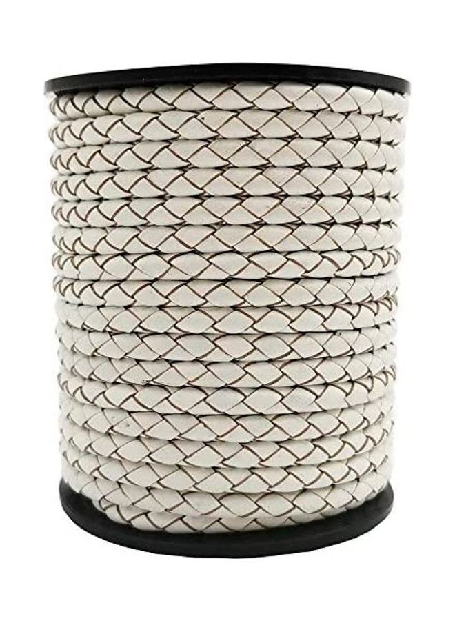 NIBEMINENT 5-Yards , Braided Leather Strap Cord for Crafting