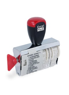 ExcelMark 12 Phrase Dater Rubber Stamp  - Image 2