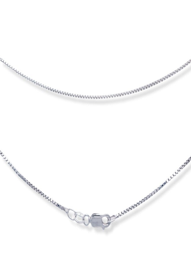 CRAFT WIRE 18 Inches 925 Sterling Silver Very Thin 0.7mm Box Chain Necklace Made in ITALY - Image 4