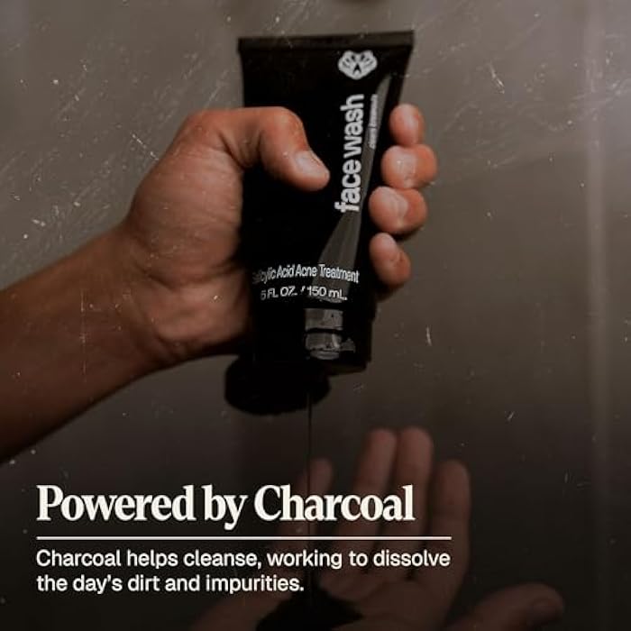 Black Wolf Men’s Charcoal Powder Face Wash - 5 Fl Oz, 2 Pack - Facial Cleanser Removes Unwanted Impurities from Your Skin & Soothes Irritation - Image 5