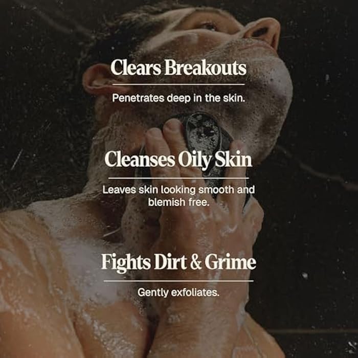 Black Wolf Men’s Charcoal Powder Face Wash - 5 Fl Oz, 2 Pack - Facial Cleanser Removes Unwanted Impurities from Your Skin & Soothes Irritation - Image 3