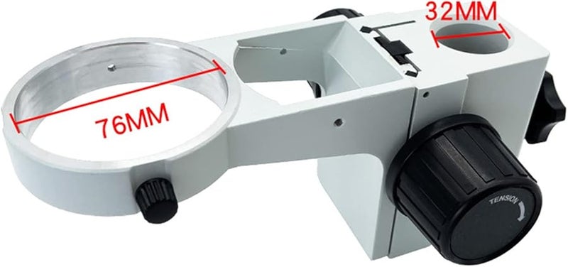 White Microscope Adapter For Stereo Focus Arm Head Holder 32cm Size - Image 1