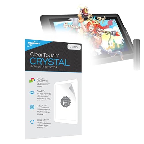 BoxWave Screen Protector Compatible with XPPen Artist Display 156 Pro ClearTouch Crystal 2Pack HD Film Skin Shields from Scratches - Image 1